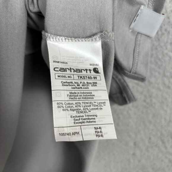 Carhartt Women's Women's Relaxed Fit Short-Sleeve Crewneck T-Shirt Gray Small - Picture 11 of 13